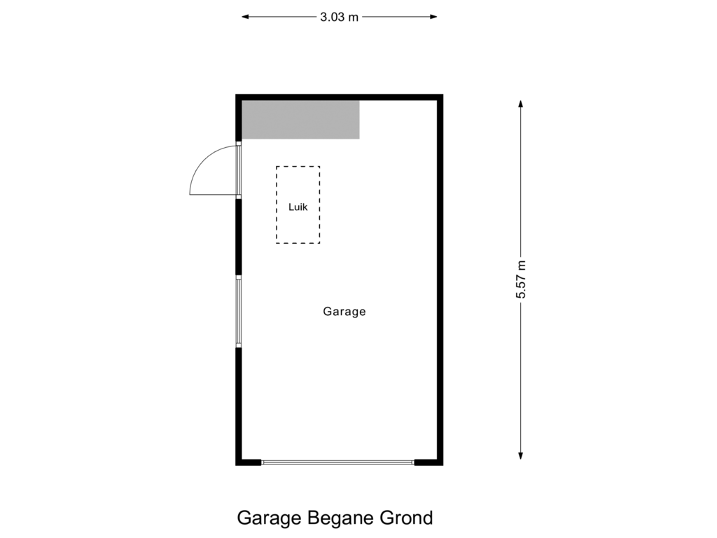 Bekijk plattegrond van Garage Begane Grond van Sint Ursulahof 38