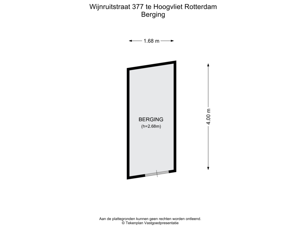 Bekijk plattegrond van Berging van Wijnruitstraat 377