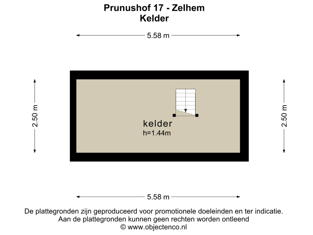 View floorplan of KELDER of Prunushof 17