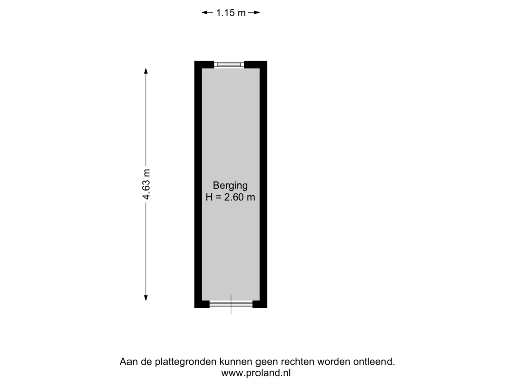 View floorplan of Berging of Nijlânsdyk 149-D