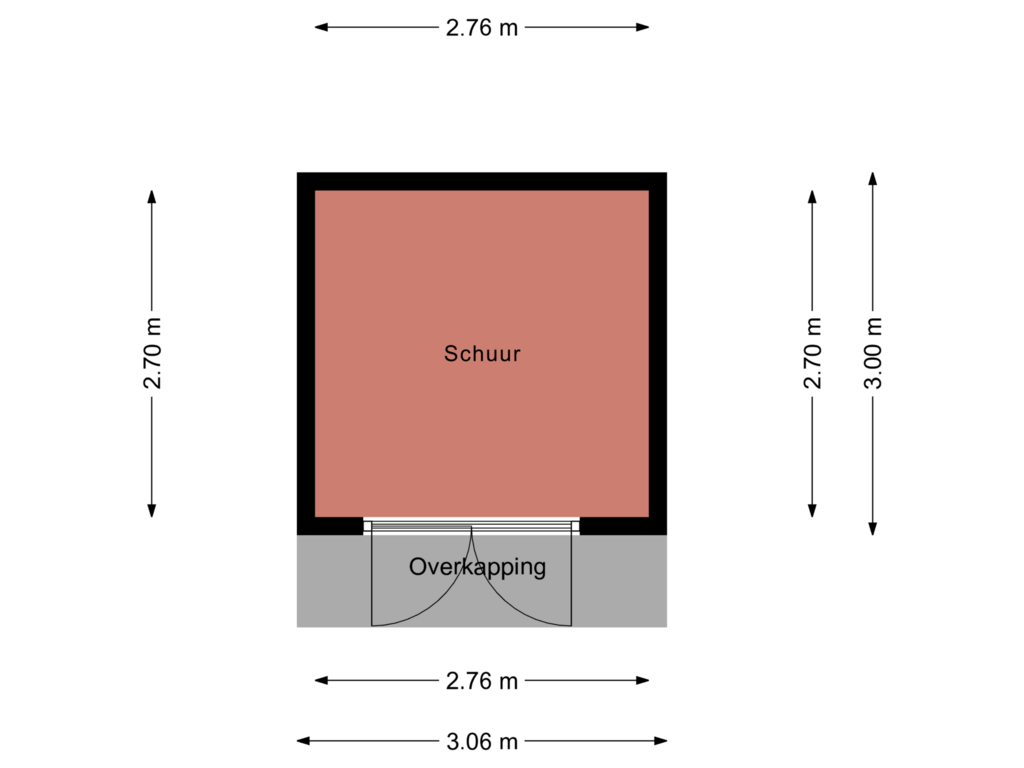 Bekijk plattegrond van Schuur 2 van De Stender 40