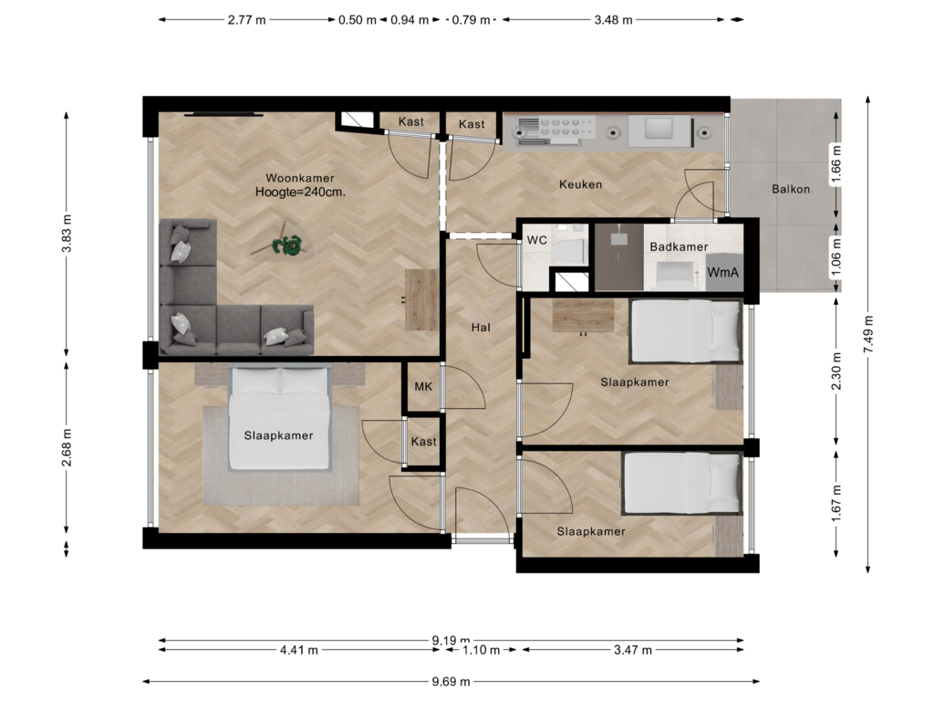 Bekijk plattegrond van Ruinerwoldstraat 21 van Ruinerwoldstraat 21