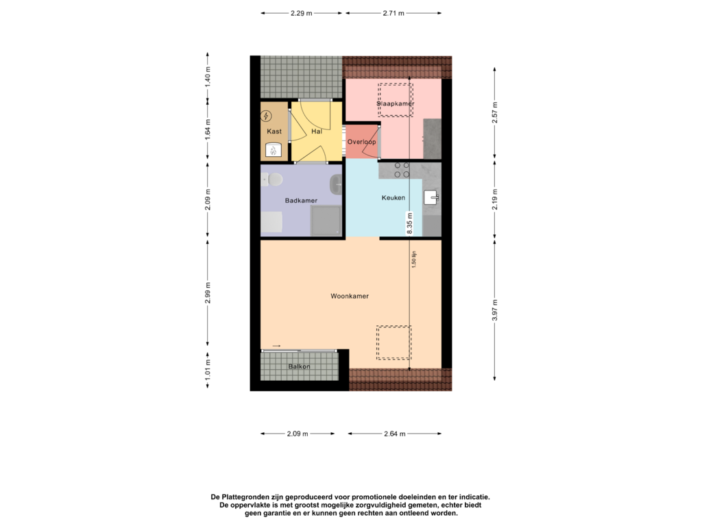 Bekijk plattegrond van First floor van Voorstraat 44