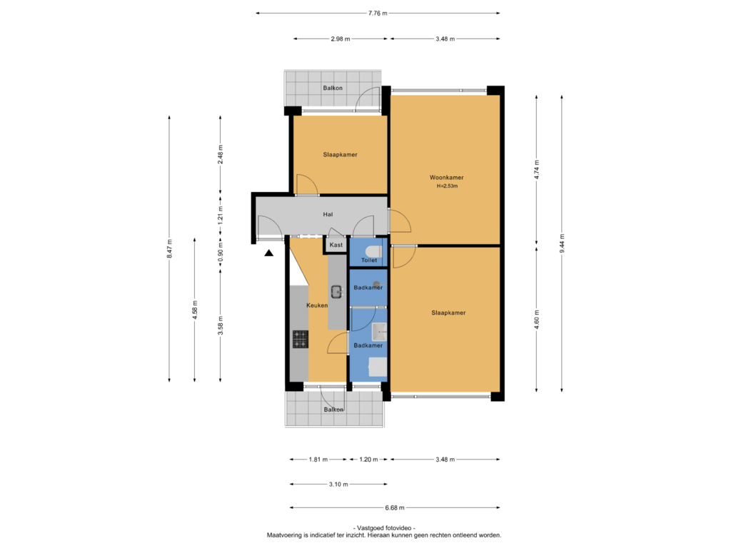 Bekijk plattegrond van 3e verdieping van Turkooisstraat 31