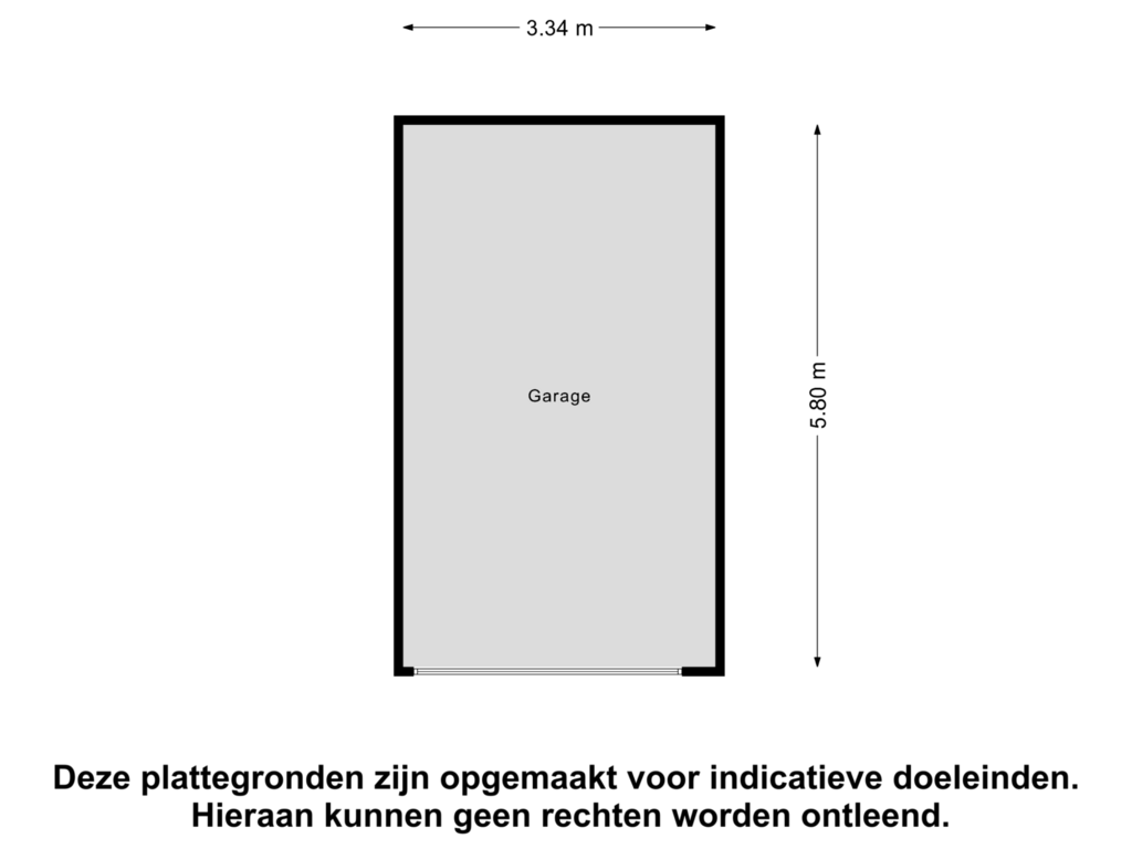 View floorplan of Garage of Stuvesande 344