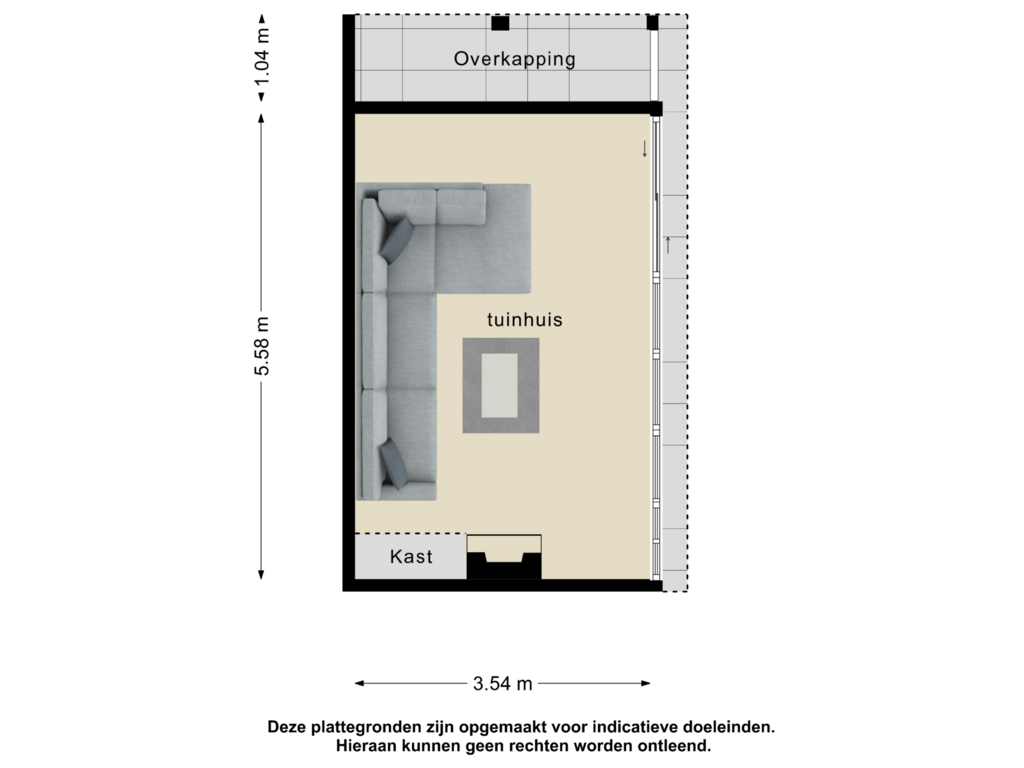 Bekijk plattegrond van Tuinhuis van Gravenweide 17