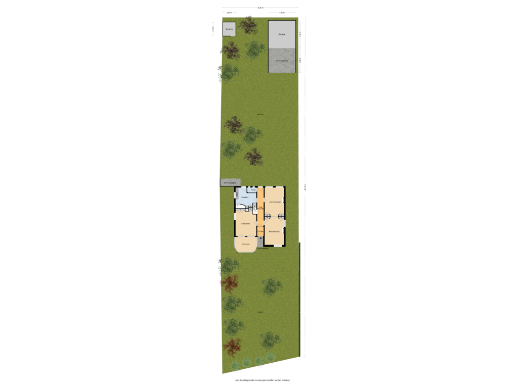 Bekijk plattegrond van Situatie van Herenstraat 105