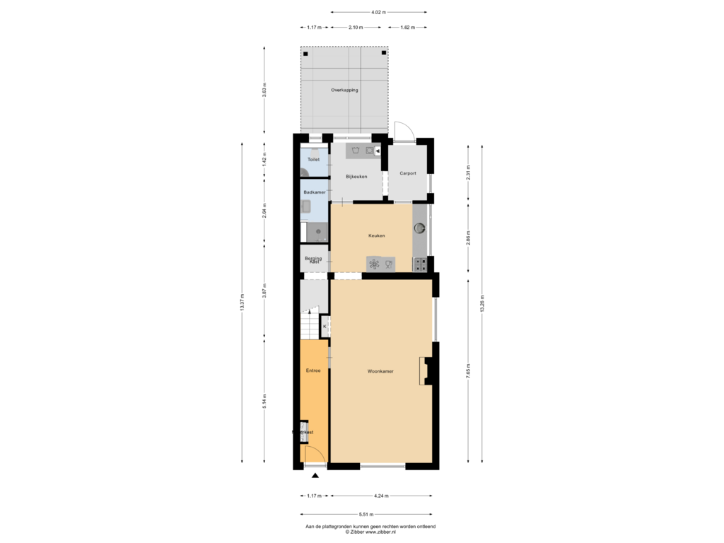 Bekijk plattegrond van Begane Grond van Wilhelminastraat 9