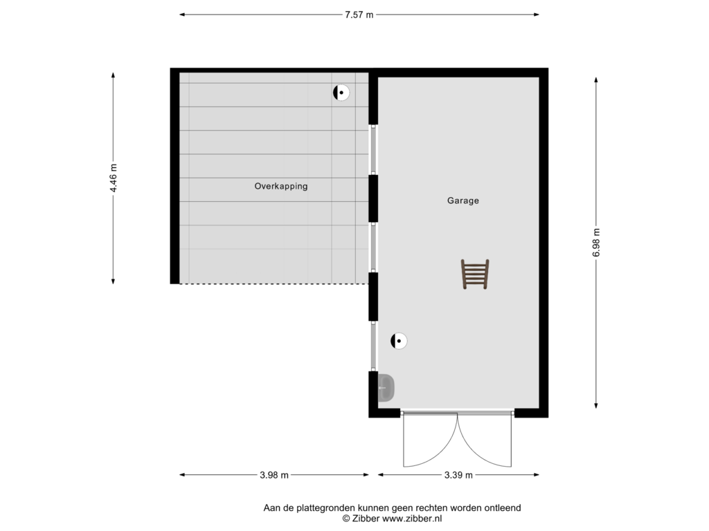 Bekijk plattegrond van Garage van Wilhelminastraat 9