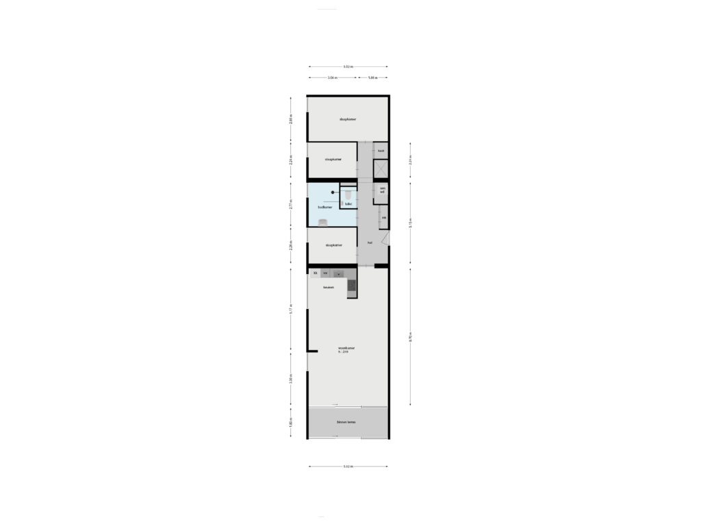 Bekijk plattegrond van plattegrond van Nonnenveld 449