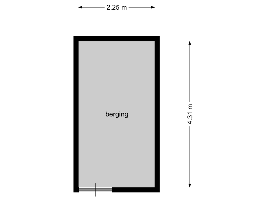 Bekijk plattegrond van berging van Nonnenveld 449