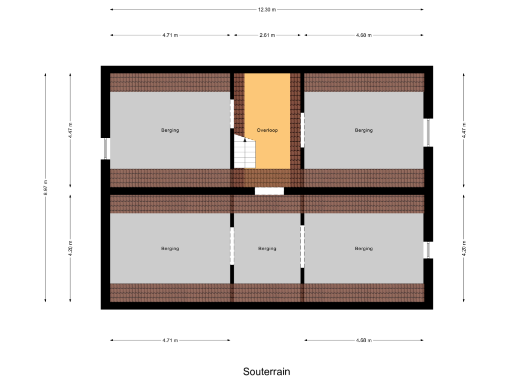 View floorplan of Souterrain of Markt 8