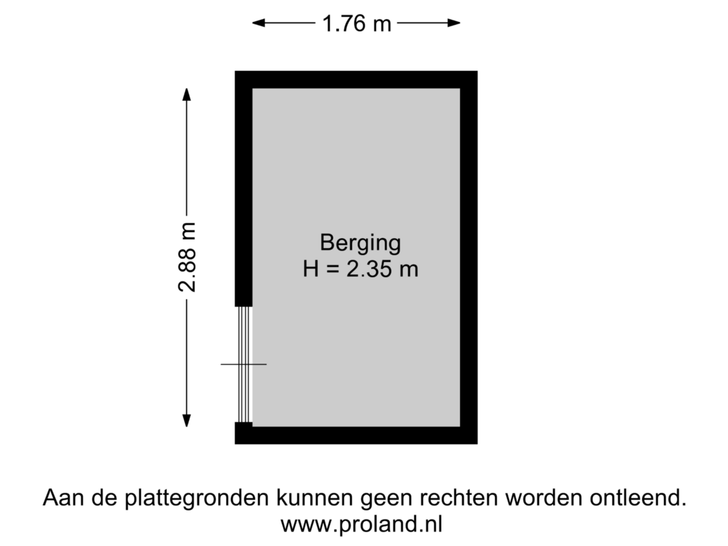 View floorplan of Berging of Sichtermanmarke 214