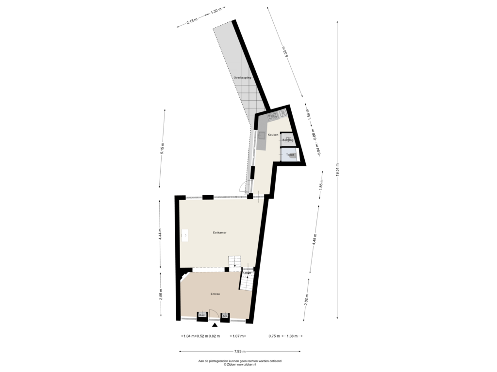 View floorplan of Begane Grond of Kuinderstraat 3