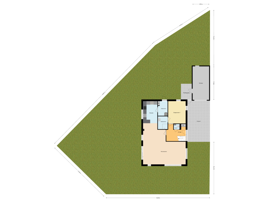 Bekijk plattegrond van Begane grond Met Tuin van Slootakker 5