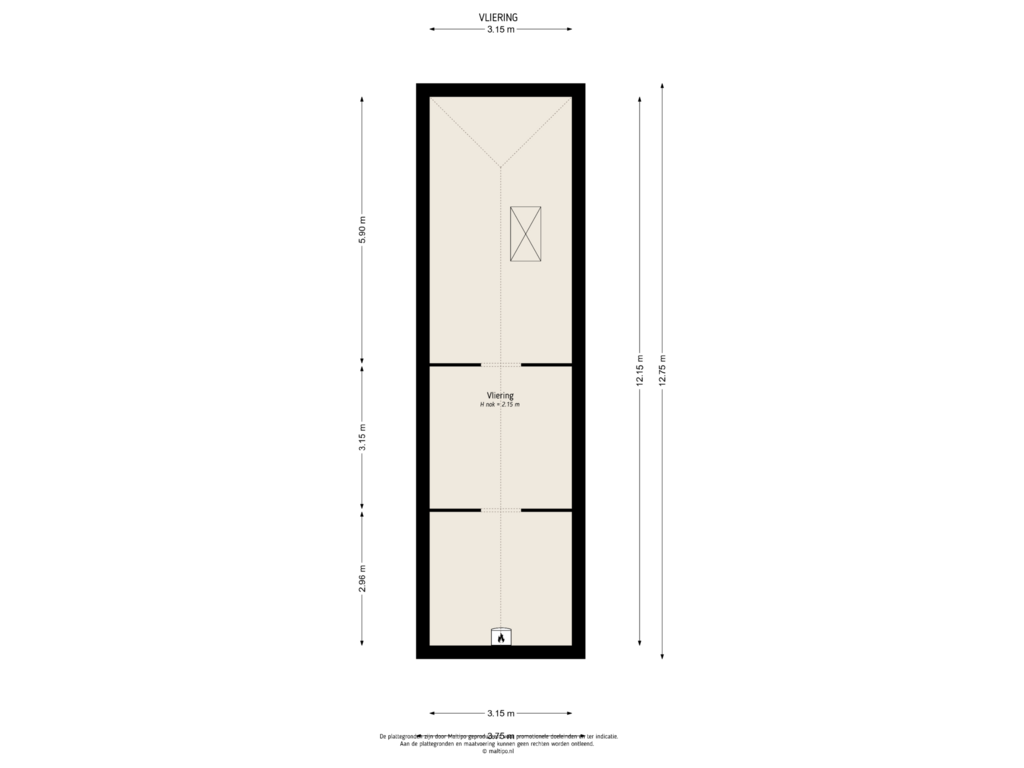 Bekijk plattegrond van Vliering van Brouwersstraat 38