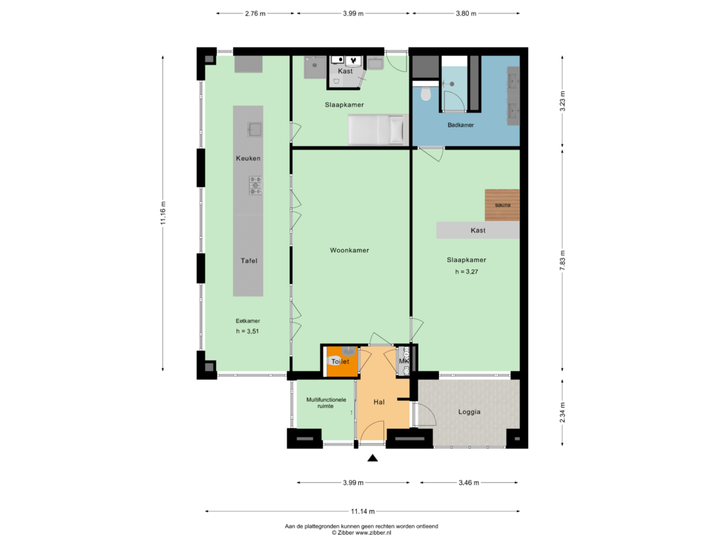 View floorplan of Begane Grond of Hoofdstraat 86