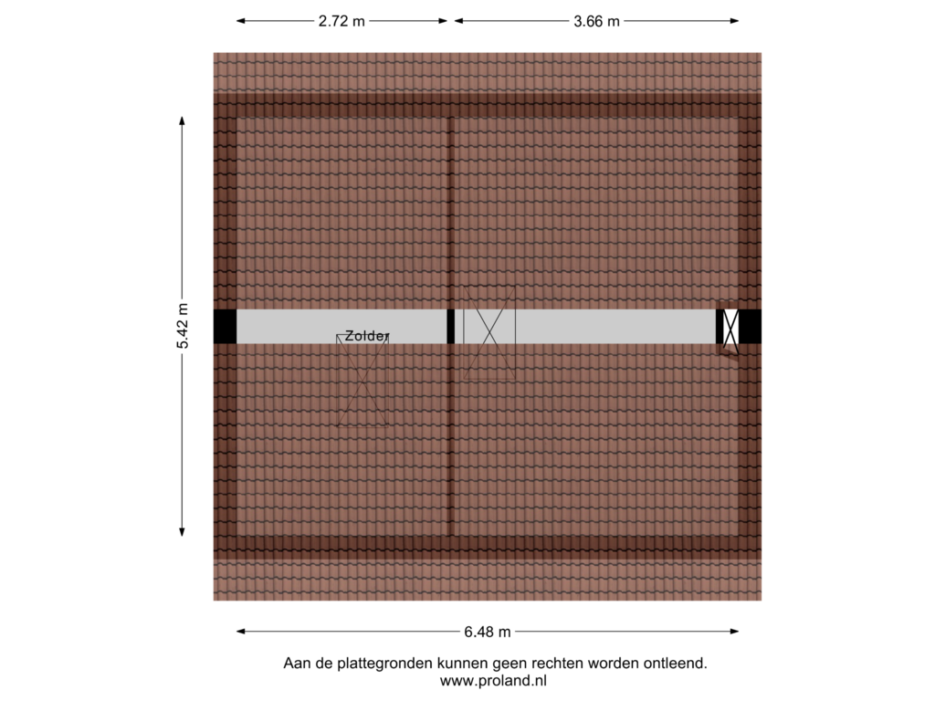 Bekijk plattegrond van 2e Verdieping van Meerstraat 195