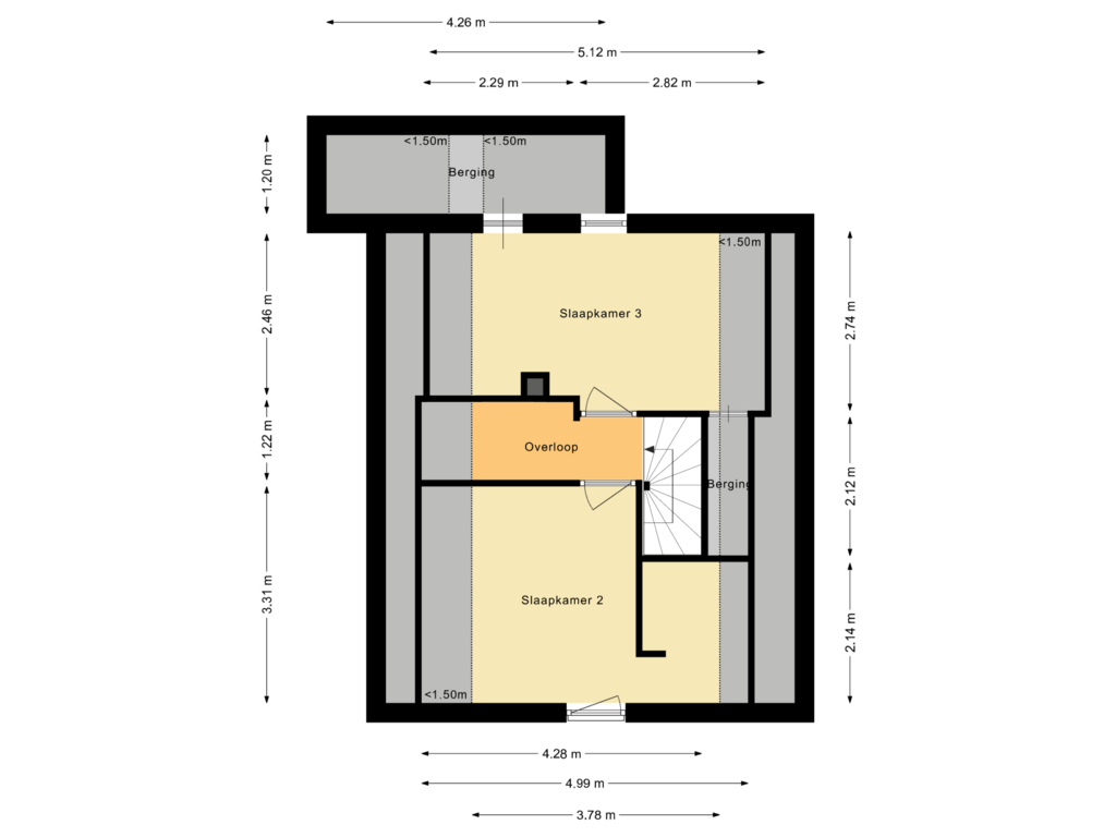 View floorplan of Eerste Verdieping of Groene Heuvels 189