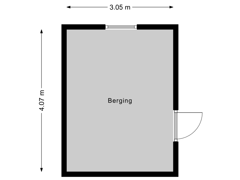 View floorplan of Berging of Groene Heuvels 189