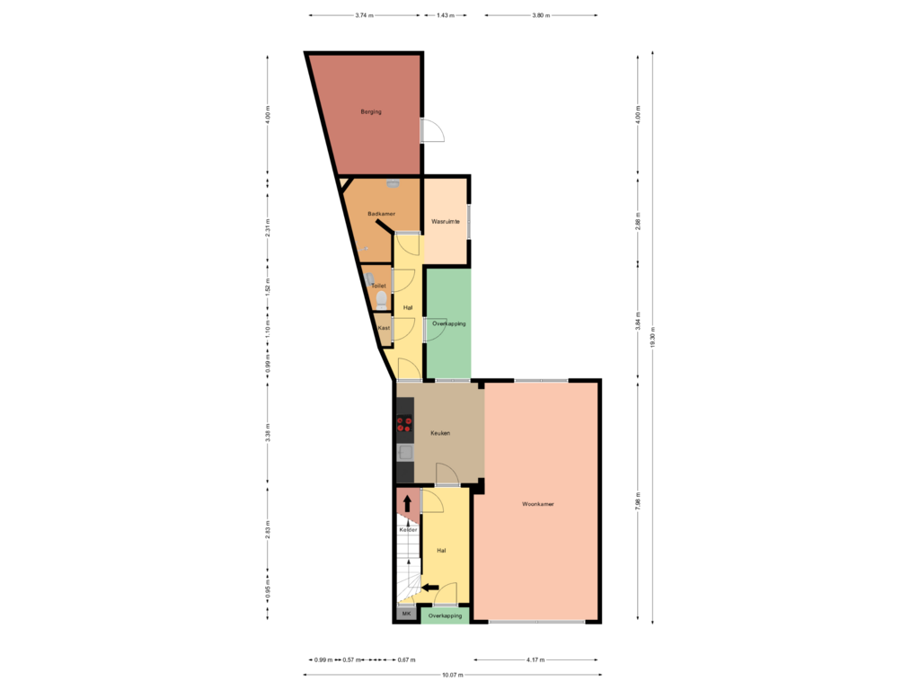 View floorplan of Begane grond of Koningstraat 46