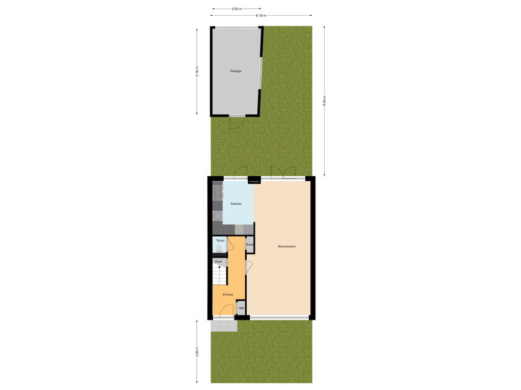 Bekijk plattegrond van Situatie van Nassaudreef 45