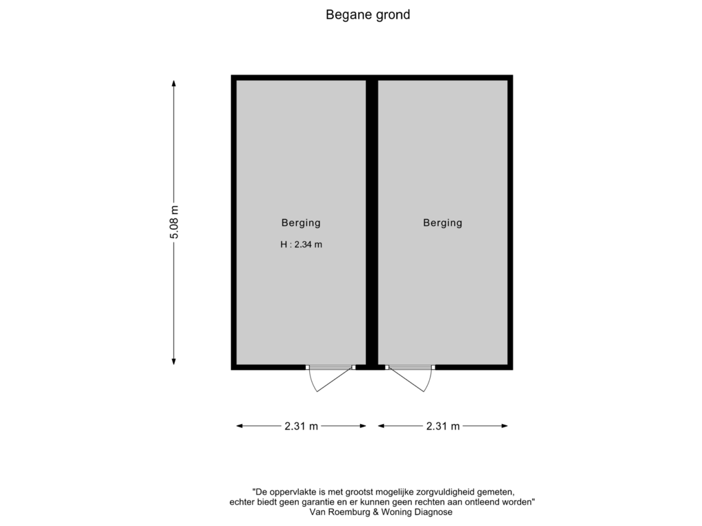 View floorplan of Berging of Zuiderplantsoen 56