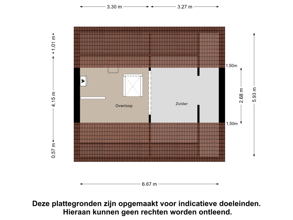 Bekijk plattegrond van Zolder van Pampuspad 26