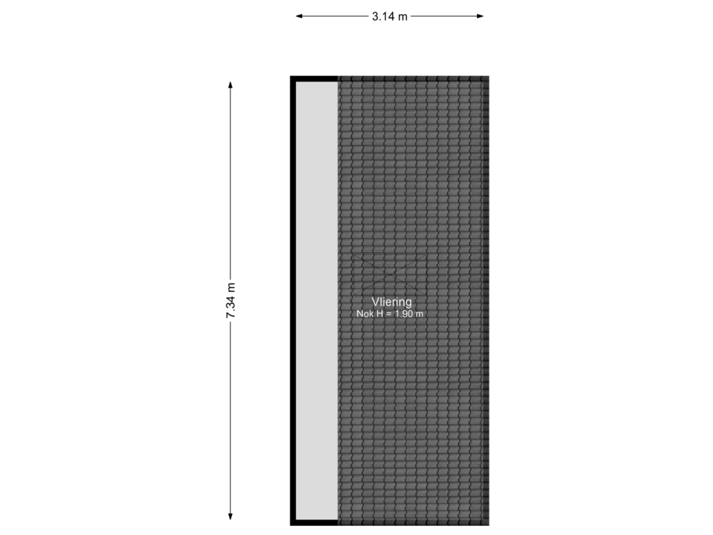 Bekijk plattegrond van Schuur 1e verdieping van Terborgseweg 13-B