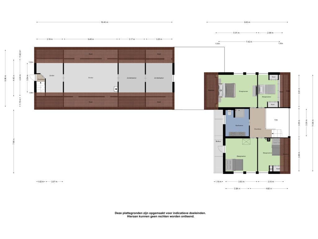 Bekijk plattegrond van Eerste Verdieping van Elzenstraat 58