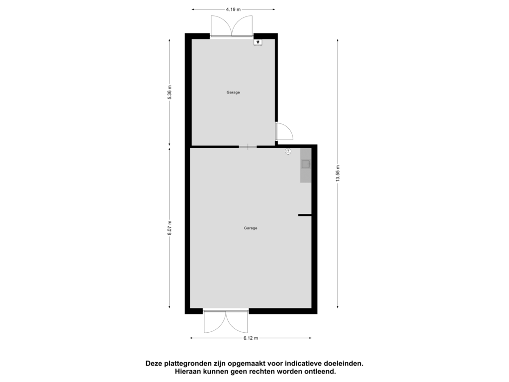 Bekijk plattegrond van Garage van Elzenstraat 58