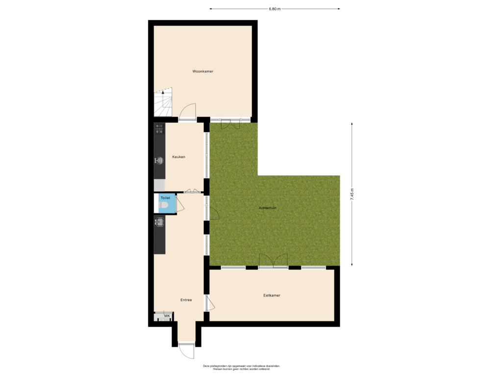 Bekijk plattegrond van Situatie van Koningshof 101