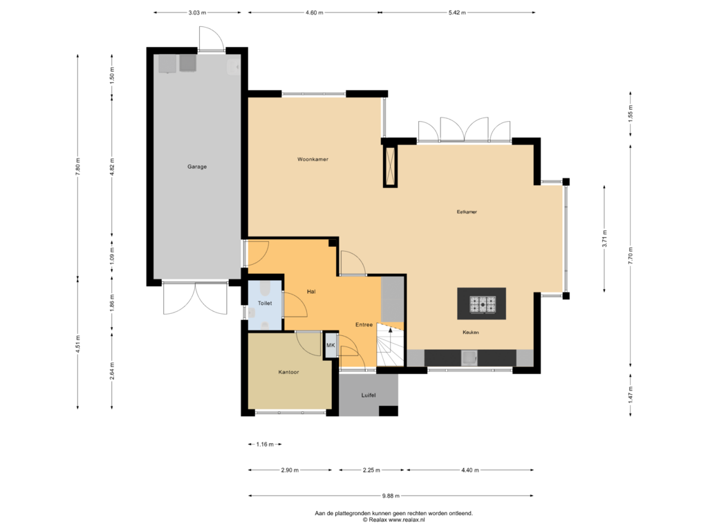 Bekijk plattegrond van Begane grond van Grooterkamp 3