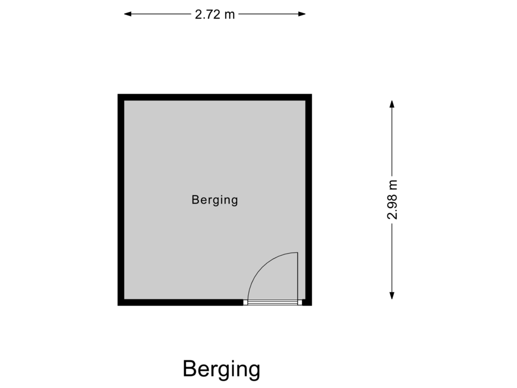 View floorplan of Berging of Cordell Hullplaats 361