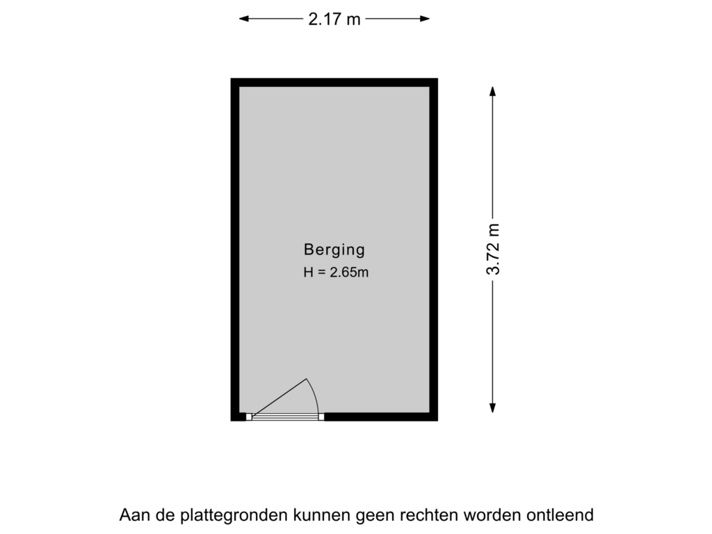 Bekijk plattegrond van Berging van Chopinplein 176