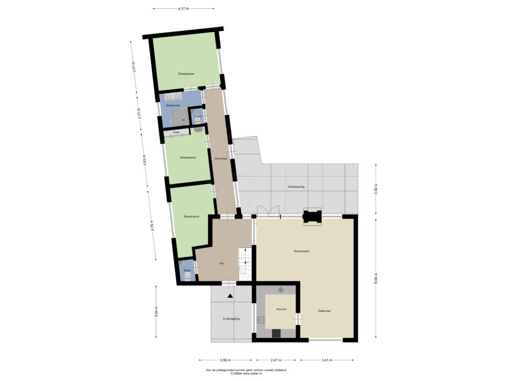 Bekijk plattegrond van Begane Grond van Erkensweg 21