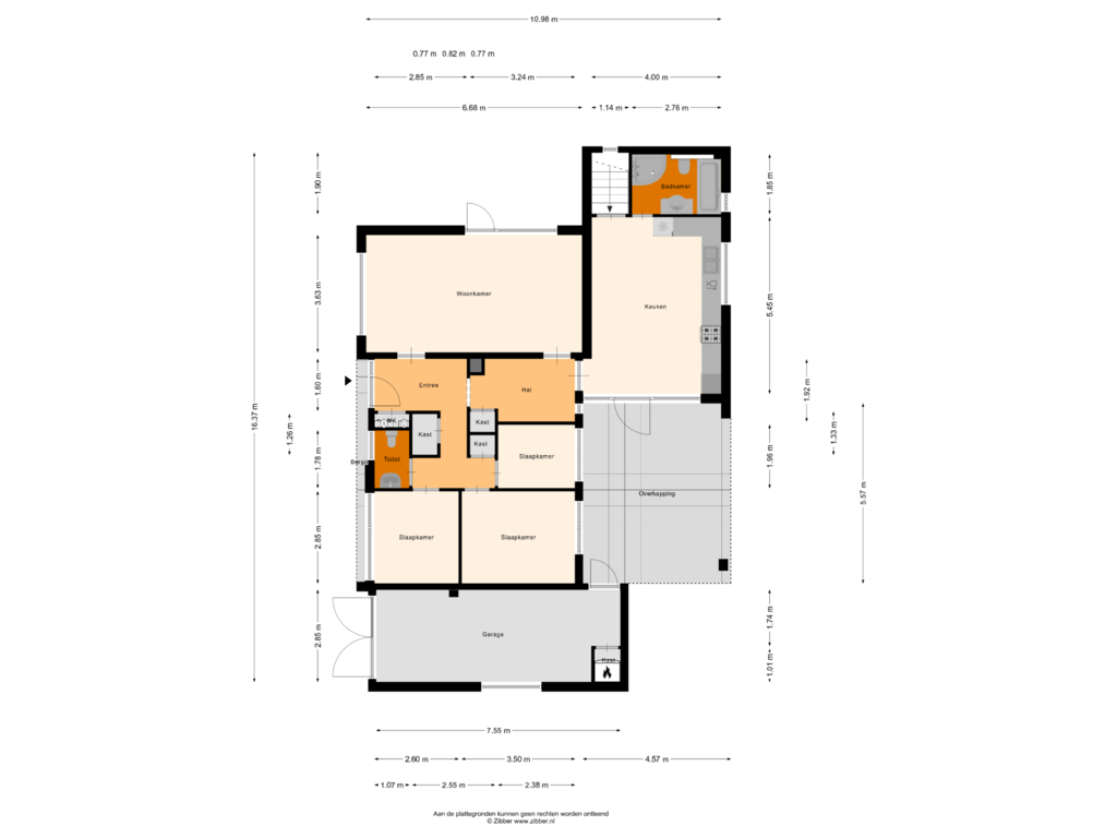 View floorplan of Begane Grond of Kempstraat 47