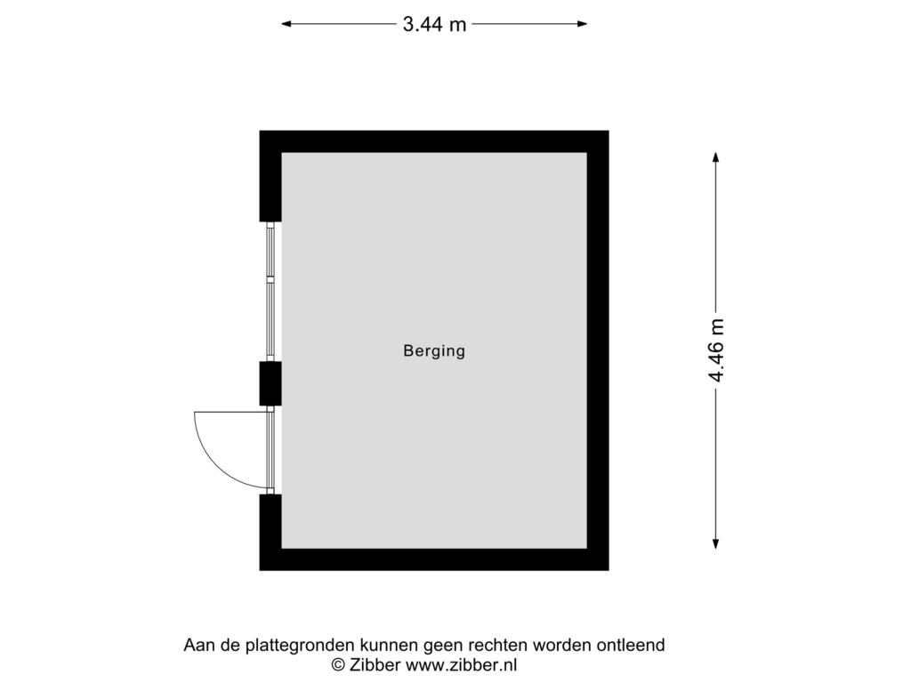 View floorplan of Berging of Kempstraat 47