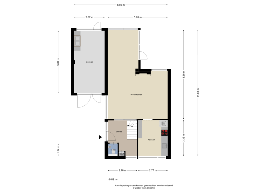 Bekijk plattegrond van Begane Grond van Houtlaan 129