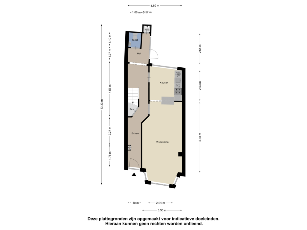 Bekijk plattegrond van Begane Grond van Lycklamaweg 17