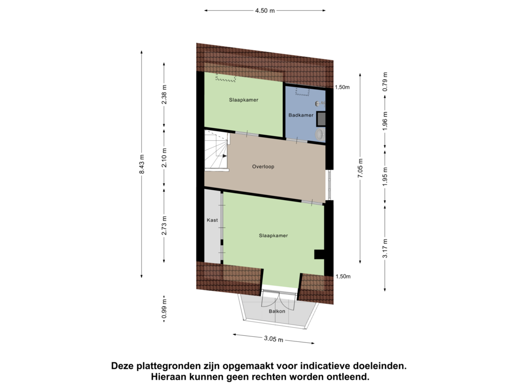 Bekijk plattegrond van Eerste Verdieping van Lycklamaweg 17