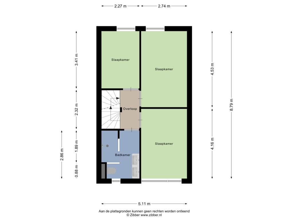 Bekijk plattegrond van Eerste Verdieping van Hoefsmid 9