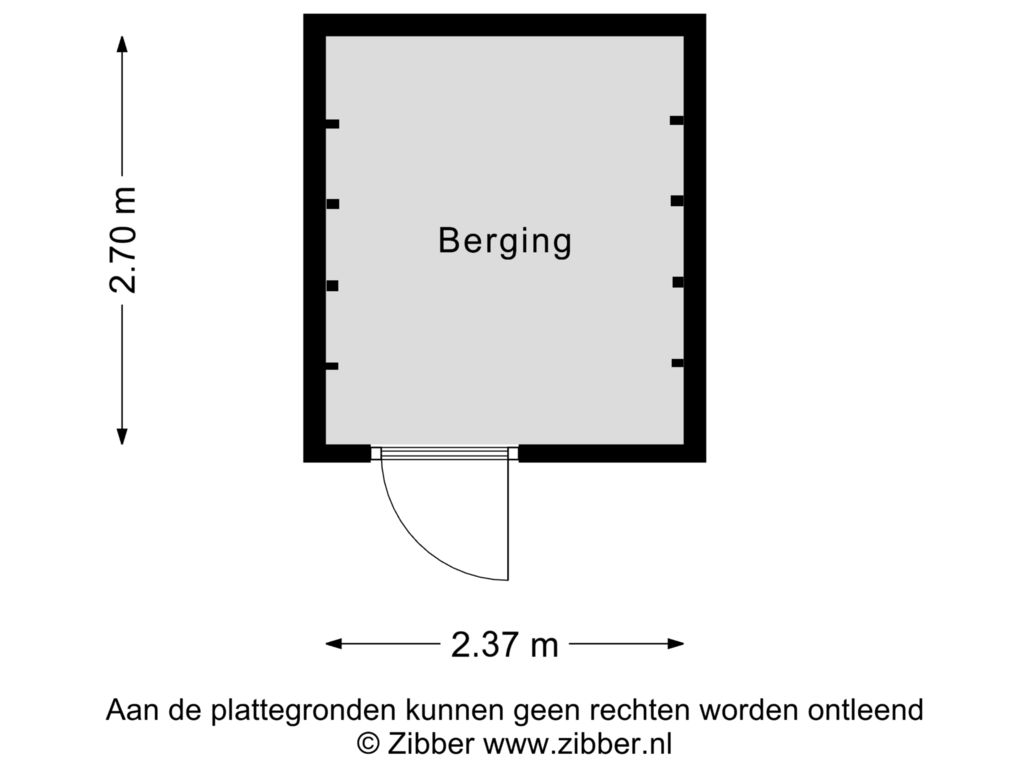 Bekijk plattegrond van Berging van Hoefsmid 9