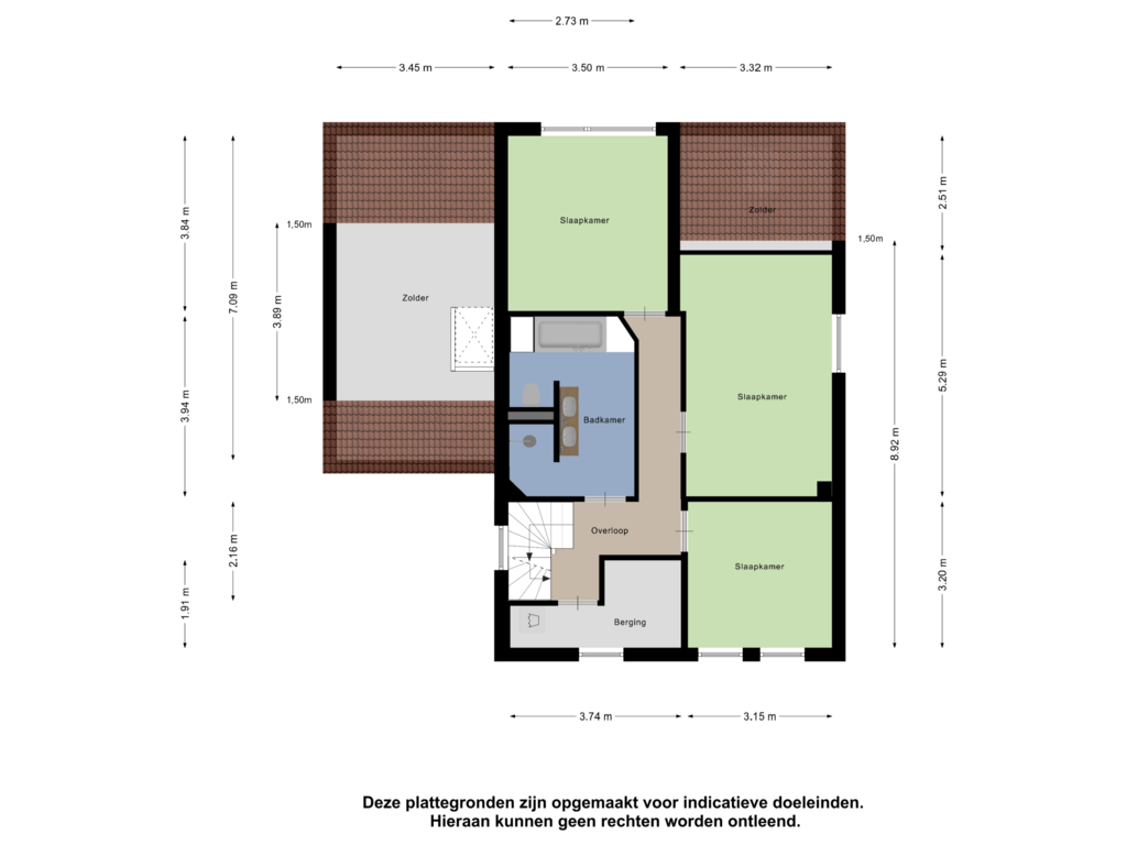 Bekijk plattegrond van Eerste Verdieping van Parlevlietstraat 23