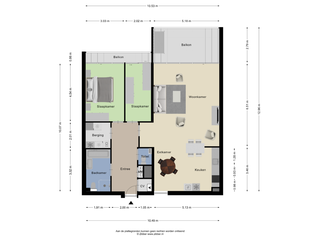 Bekijk plattegrond van Appartement van Beukinkstraat 28