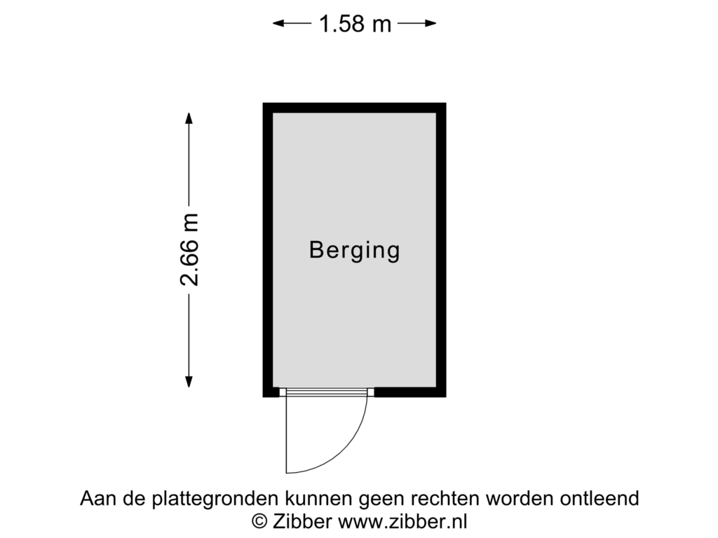 Bekijk plattegrond van Berging van Beukinkstraat 28