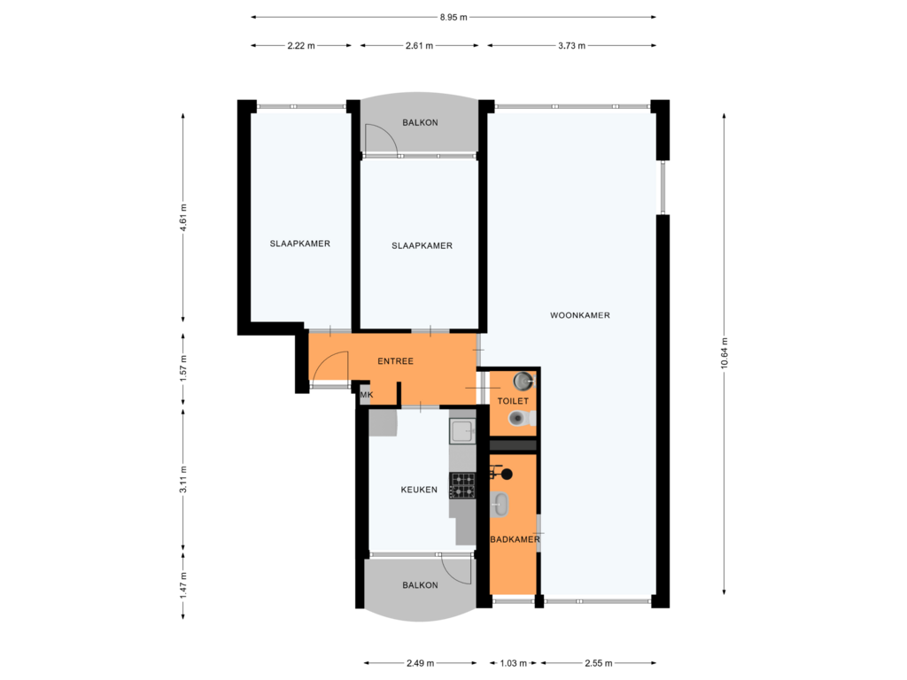 Bekijk plattegrond van First floor van Koningin Julianastraat 230