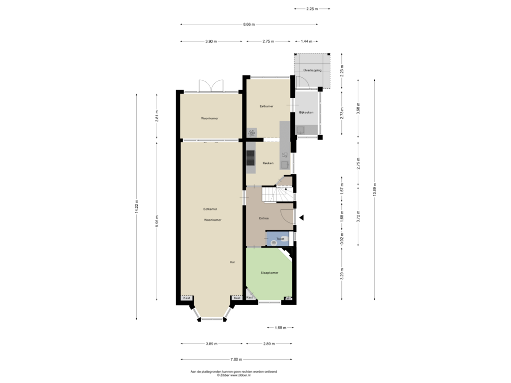 Bekijk plattegrond van Begane Grond van Kortenaerstraat 10