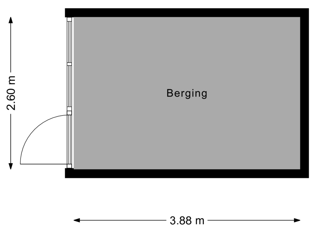 Bekijk plattegrond van Berging van Van Ghentstraat 4