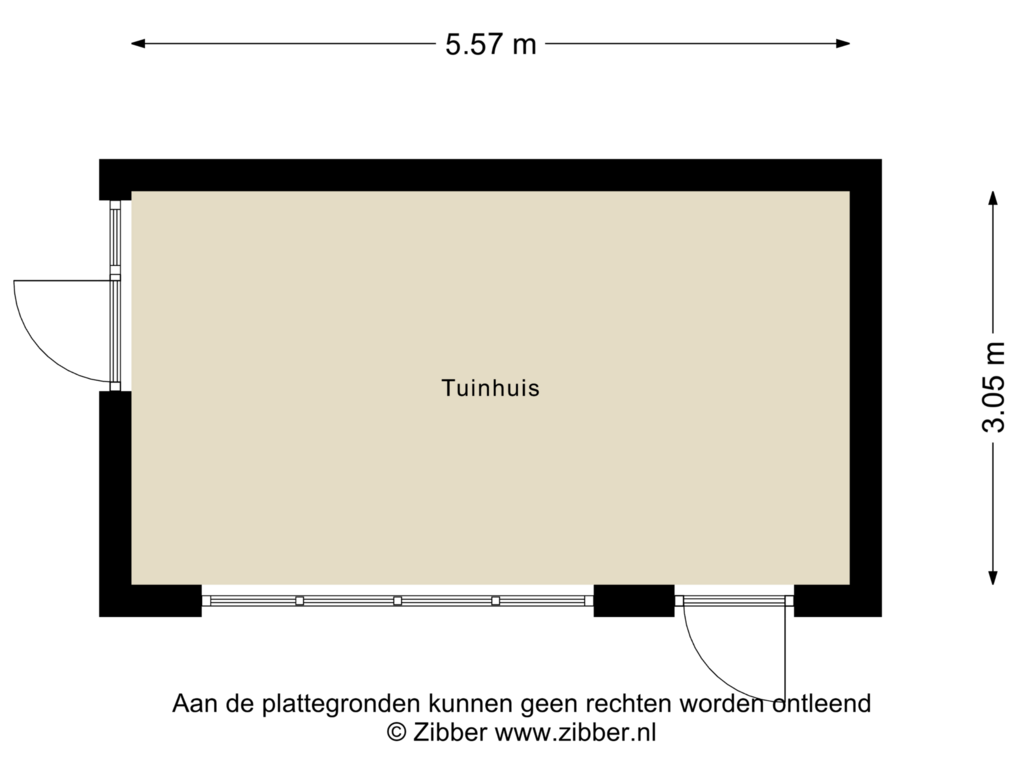 View floorplan of Tuinhuis of Eeweg 10